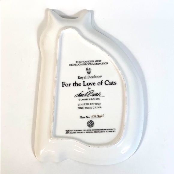 Laurel Burch Royal Doulton For the Love of Cats Limited Edition Fine Bone China - Picture 2 of 3